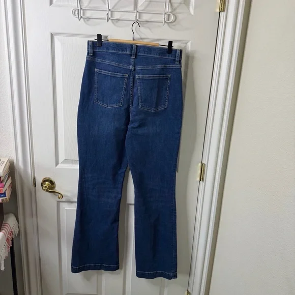 NWT Spanx SPANXsculpt ReDefine Flare Jeans in Medium Indigo Womens Size 14 - Picture 6 of 7